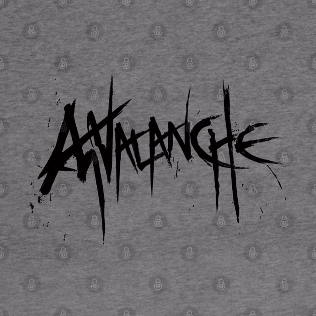 Avalanche (Black Text) by forgottenart